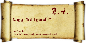 Nagy Antigoné névjegykártya
